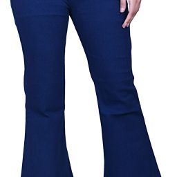 Women Flared Mid Rise Blue Jeans-image-26