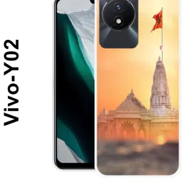Back Cover for Vivo Y02, Ram, Mandir, Jai, Shree, Ram ,087-image-82