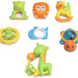 Premium Quality Baby RATTLES for Infants (Blossom Rattle 7 PCS) Rattle-13
