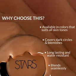 Stars Cosmetics Set Of 2 Face Makeup Cream Concealer for Dark Circles & Blemishes - Medium image 5