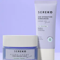 SEREKO Set Of 2 Barrier-Boosting Hydration Sunscreen & Hydra Cream - 50 ml Each-50