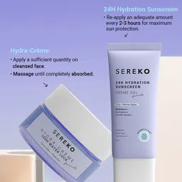 SEREKO Set Of 2 Barrier-Boosting Hydration Sunscreen & Hydra Cream - 50 ml Each image 4