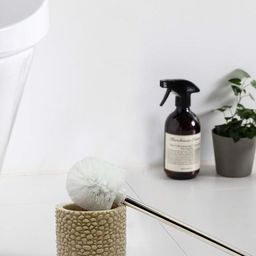 OBSESSIONS Cream-Coloured Alvina Toilet Brush with Holder-10