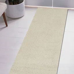 Obsessions Cream Solid Polyester Runner-6