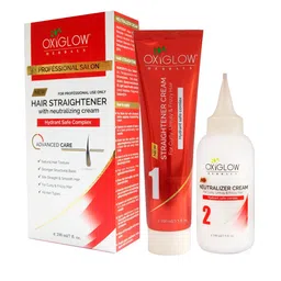 Oxyglow Set Of 2 White Hair Straightener With Neutralizing Cream-20