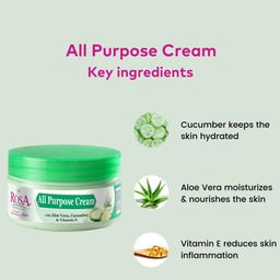 ROSA Set of 2 All Purpose Cream with Aloe Vera & Cucumber - 100 ml each image 4