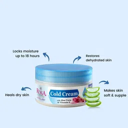 ROSA Set of 2 Cold Cream with Aloe Vera & Vitamin E - 100 ml each image 5