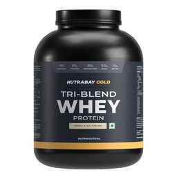 Nutrabay Gold Tri-Blend Whey Protein,  4.4 lb  Vanilla Ice Cream -image-40