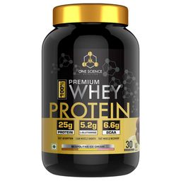 One Science Premium Whey Protein,  2 lb  Neapolitan Ice Cream -picture-24