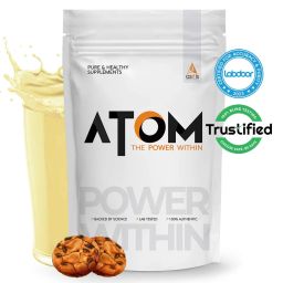 AS-IT-IS Nutrition ATOM Whey Protein with Enzymes, 2.2 lb Cookies & Cream-17