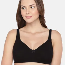 Inner Sense Black Organic Cotton Antimicrobial Sustainable Seamless Side Support Bra  ISB057-picture-47