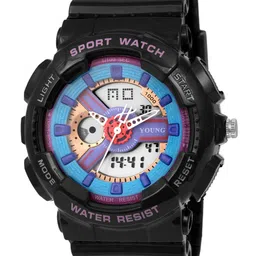 Kool Kidz Kids Analogue and Digital Watch KOOL KIDZ ANA DIGITAL WATCH YM 653 BK-26
