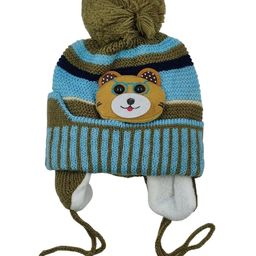 Zacharias Kids Self Design Wool Beanie-48