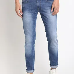 Pepe Jeans Men Blue Slim Fit Mid-Rise Clean Look Jeans-image-78