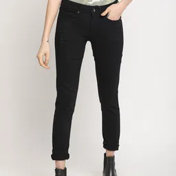 Pepe Jeans Women Black Regular Fit Mid-Rise Clean Look Jeans-image-78