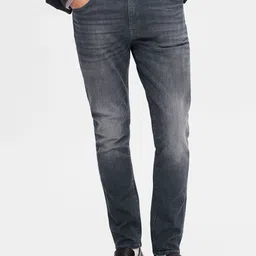 SELECTED Men Mid-Rise Slim Fit Heavy Fade Stretchable Jeans-image-73