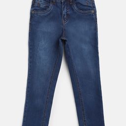 Gini and Jony Boys Navy Blue Light Fade Slim Fit Stretchable Jeans-image-27