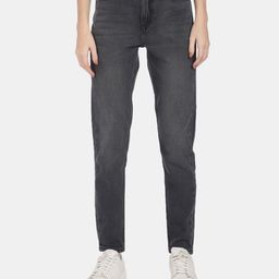 U S Polo Assn Women Grey High-Rise Mildly Distressed Light Fade Stretchable Jeans-image-65