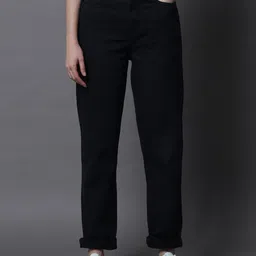 High Star Women Dad Fit Mid-Rise Clean Look Stretchable Jeans-image-50