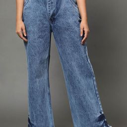BAESD Women Wide Leg High-Rise Heavy Fade Clean Look Cotton Jeans-picture-42