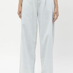 Madame Women Wide Leg Clean Look Heavy Fade Cotton Jeans-image-62