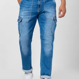 SPYKAR Men Relaxed Fit High-Rise Heavy Fade Cotton Jeans-image-37