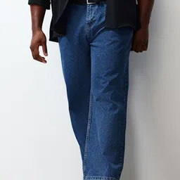 Trendyol Men Plus Size Mid Rise Pure Cotton Jeans-image-44