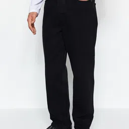 Trendyol Men Mid-Rise Clean Look Pure Cotton Jeans-37