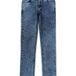 Gini and Jony Boys Blue Heavy Fade Cotton Jeans-image-75
