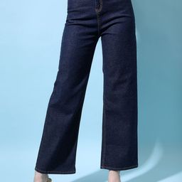 Tokyo Talkies Women Flared High Rise Stretchable Jeans-picture-3