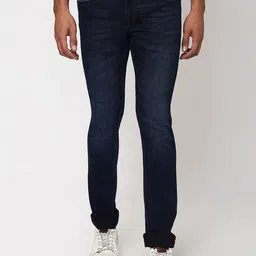 Mufti Men Slim Fit Light Fade Stretchable Clean Look Jeans-image-42