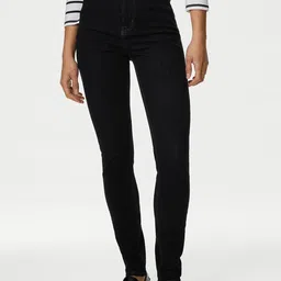 Marks & Spencer Women Skinny Fit Clean Look High-Rise Jeans-image-11