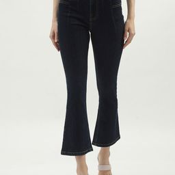 United Colors of Benetton Women Clean Look Bootcut High-Rise Jeans-image-14
