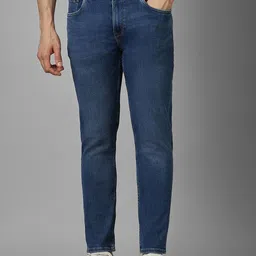 Louis Philippe Jeans Men Mid-Rise Light Fade Dark Shade Clean Look Stretchable Jeans-image-44