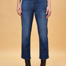 SF JEANS by Pantaloons Women Mid-Rise Clean Look Light Fade Cropped Jeans-picture-2