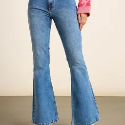 20Dresses Blue Women High-Rise Bootcut Light Fade Clean Look Stretchable Jeans-image-39