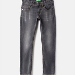 United Colors of Benetton Boys Mid-Rise Slim Fit Light Fade Jeans-image-7