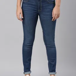Go Colors Women Blue Skinny Fit Light Fade Jeans-image-60