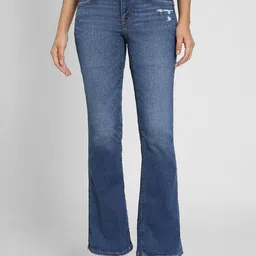 AMERICAN EAGLE OUTFITTERS Women Bootcut Light Fade Mid-Rise Jeans-picture-37