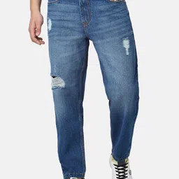SF JEANS by Pantaloons Men Mildly Distressed Light Fade Jeans-image-57