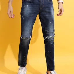 Highlander Men Tapered Fit Stretchable Jeans-image-50