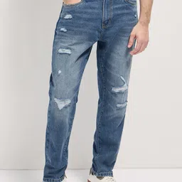 THE BEAR HOUSE Men's Cotton Relaxed Fit Jeans-53