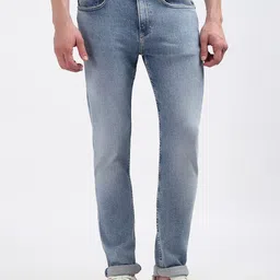 Calvin Klein Jeans Men Mid-Rise Cotton Skinny Fit Low Distress Light Fade Jeans-image-69