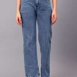POMPOUS Women Straight Fit High-Rise Light Fade Jeans-picture-37