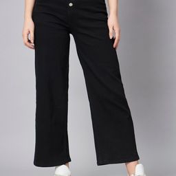 The Dry State Women Black Relaxed Fit Cropped Cotton Jeans-image-75
