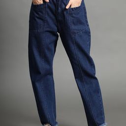 AngelFab Women Jean Straight Fit High-Rise Cotton Jeans-picture-4