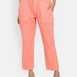 V-Mart Women Classic Straight Fit High-Rise Cotton Jeans-image-1
