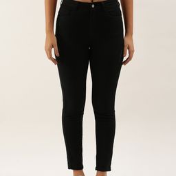 Flying Machine Women Black Veronica Skinny Fit High-Rise Low Distress Stretchable Jeans-image-89
