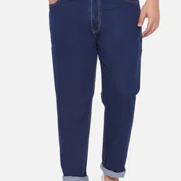 John Pride Men Plus Size Blue Stretchable Jeans-image-60