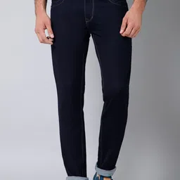 Cantabil Men Mid-Rise Dark Shade Clean Look Cotton Jeans-image-71